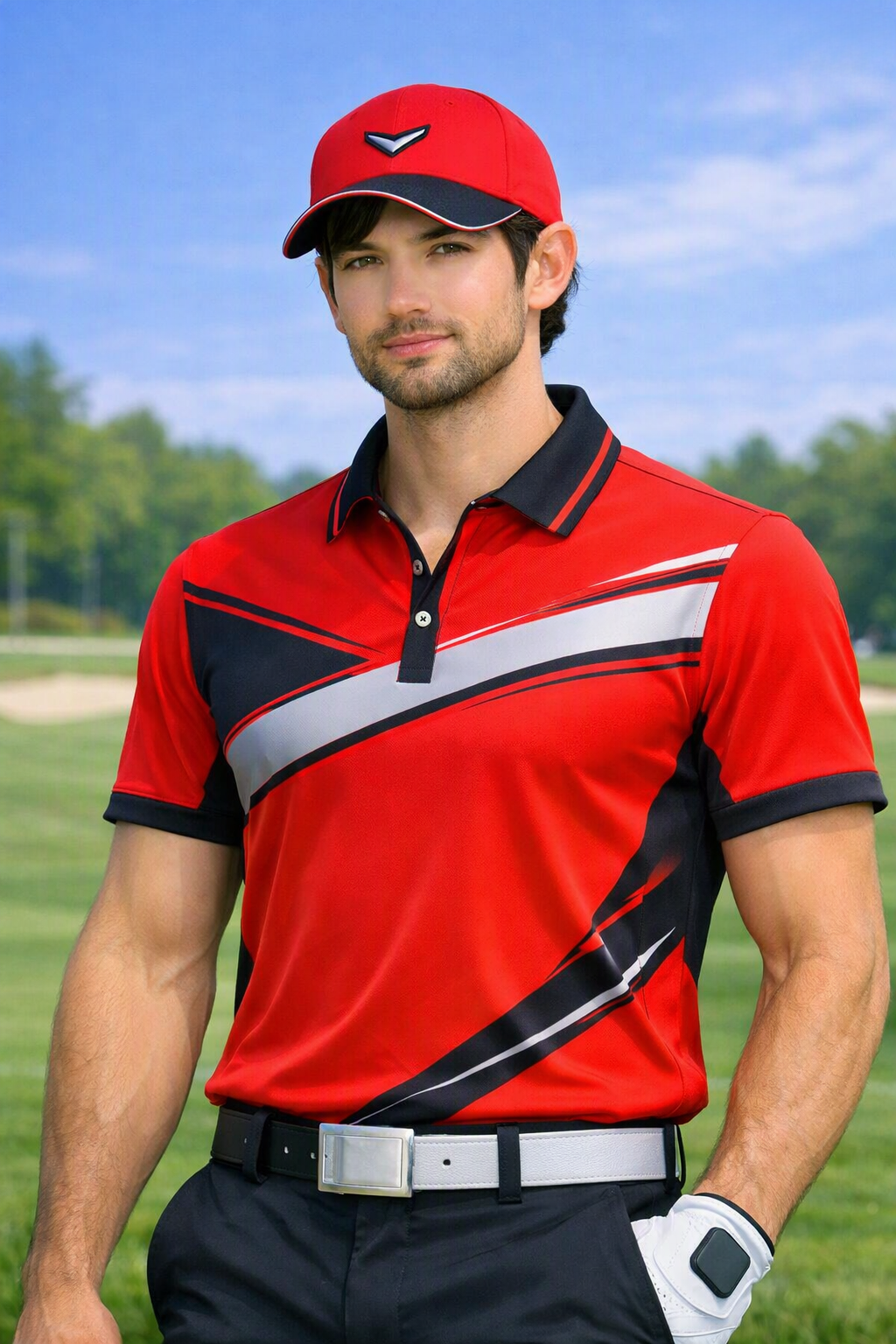 Crimson Dynamic Polo
